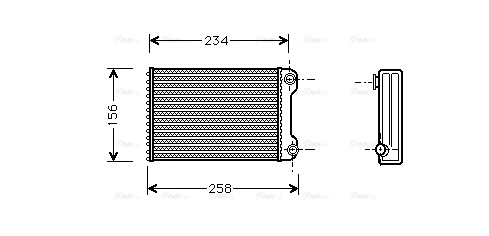 Heat Exchanger, interior heating (FTA6242)