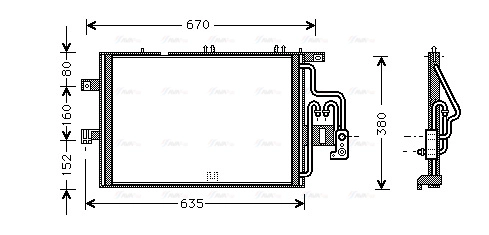 Condenser, air conditioning (OLA5309)