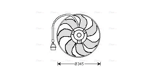 Fan, engine cooling (AI7509)