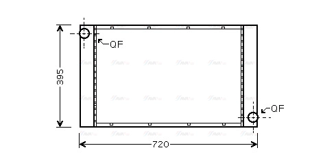 Radiator, engine cooling (BWA2287)