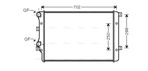 Radiator, engine cooling (VNA2206)
