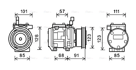 Compressor, air conditioning (KAAK145)