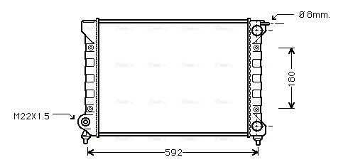 Radiator, engine cooling (VNA2045)