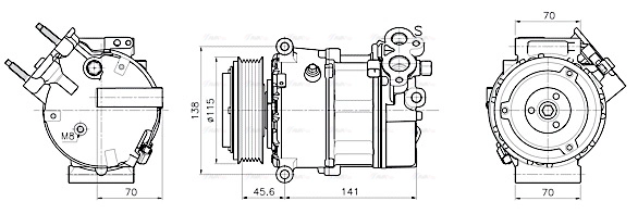 Compressor, air conditioning (AUAK354)
