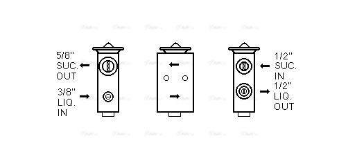 Expansion Valve, air conditioning (DZ1016)