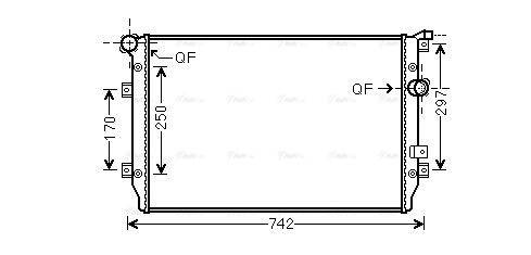 Radiator, engine cooling (VNA2287)