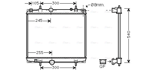 Radiator, engine cooling (PEA2331)