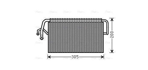 Evaporator, air conditioning (MSV486)
