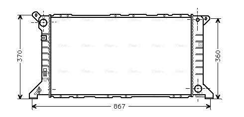 Radiator, engine cooling (FD2206)