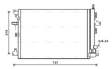 Condenser, air conditioning (VOA5152D)