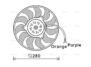 Fan, engine cooling (AI7517)