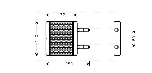 Heat Exchanger, interior heating (HY6137)