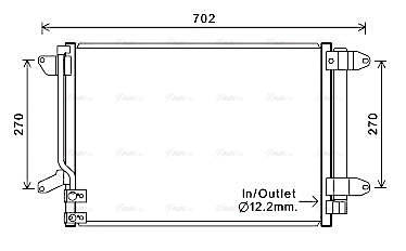 Condenser, air conditioning (VN5330D)