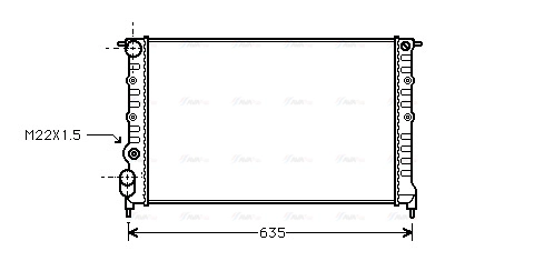 Radiator, engine cooling (RT2149)