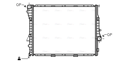 Radiator, engine cooling (BW2274)