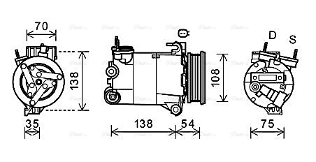 Compressor, air conditioning (FDAK478)