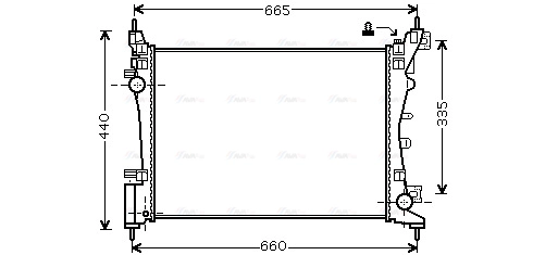 Radiator, engine cooling (FTA2318)