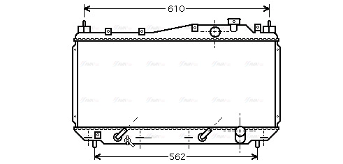 Radiator, engine cooling (HD2114)