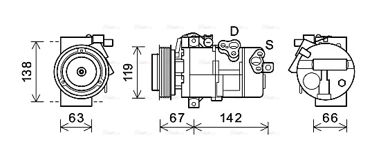 Compressor, air conditioning (KAK216)