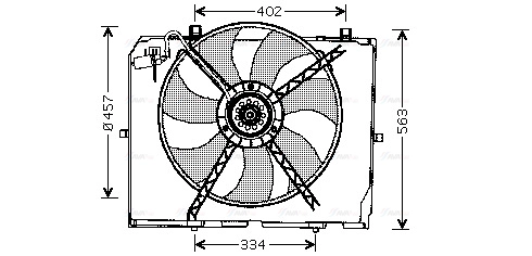 Fan, engine cooling (MS7503)