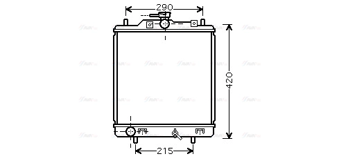 Radiator, engine cooling (SZ2076)