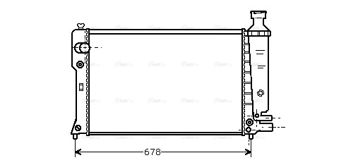 Radiator, engine cooling (PE2097)