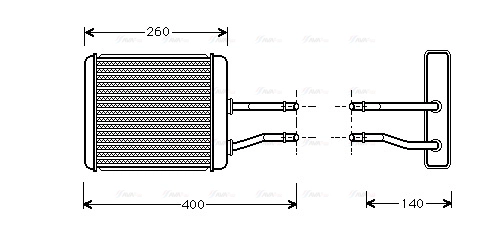 Heat Exchanger, interior heating (AL6073)