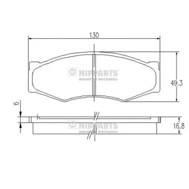 Brake Pad Set, disc brake (J3601011)