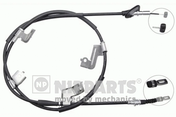Cable Pull, parking brake (J19088)