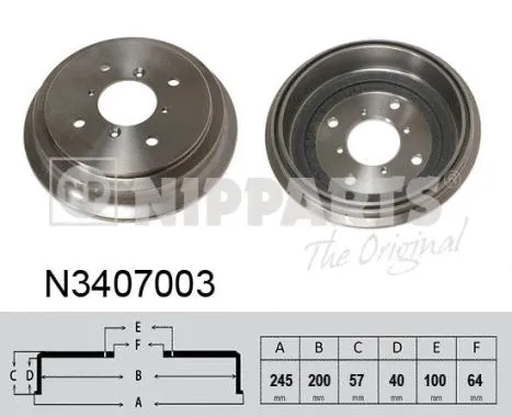Brake Drum (N3407003)