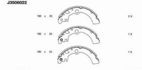 Brake Shoe Set (J3508022)