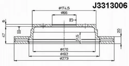 Brake Disc (J3313006)