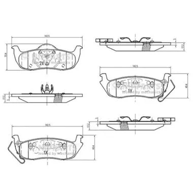 Brake Pad Set, disc brake (N3611059)