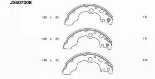Brake Shoe Set (J3507008)