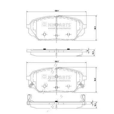 Brake Pad Set, disc brake (N3600551)