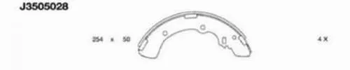Brake Shoe Set (J3505028)