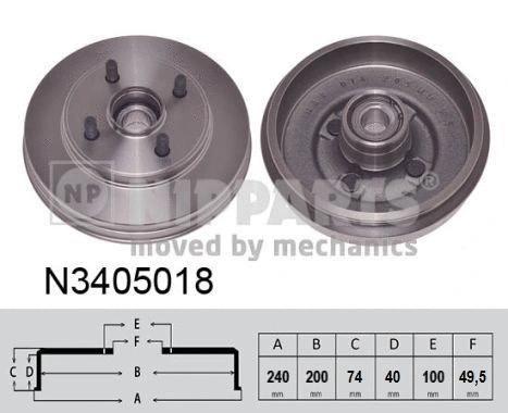 Brake Drum (N3405018)