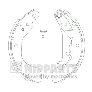 Brake Shoe Set (J3500907)