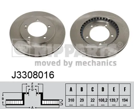 Brake Disc (J3308016)