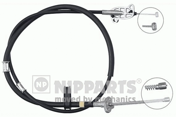 Cable Pull, parking brake (J18678)