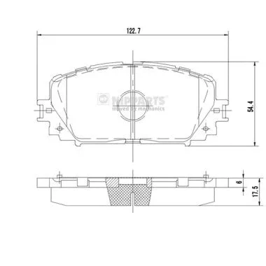 Brake Pad Set, disc brake (N3602140)