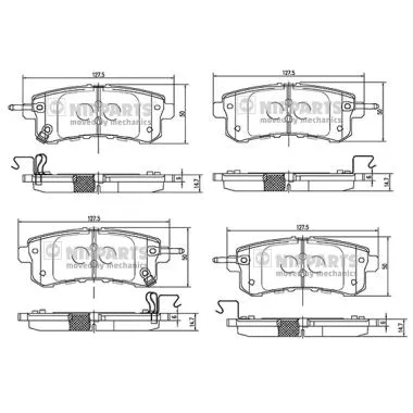 Brake Pad Set, disc brake (N3611058)