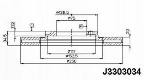 Brake Disc (J3303034)