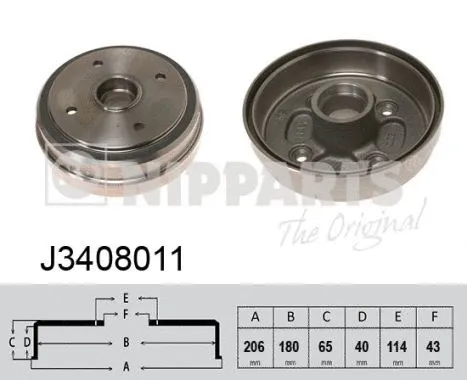 Brake Drum (J3408011)