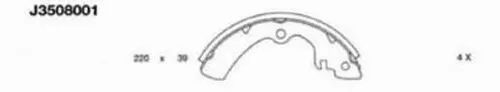 Brake Shoe Set (J3508001)