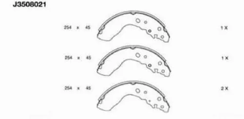 Brake Shoe Set (J3508021)