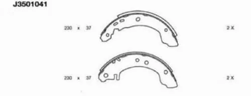 Brake Shoe Set (J3501041)