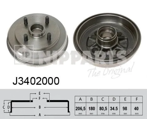 Brake Drum (J3402000)