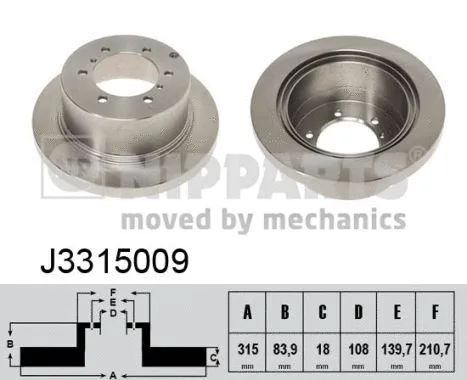 Brake Disc (J3315009)