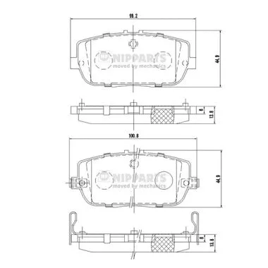 Brake Pad Set, disc brake (N3613021)
